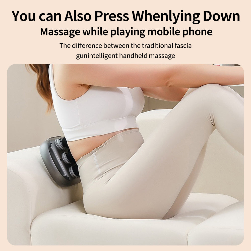 Handheld Deep Tissue Massagers  Percussion Massage Gun  6-Head Back Massager