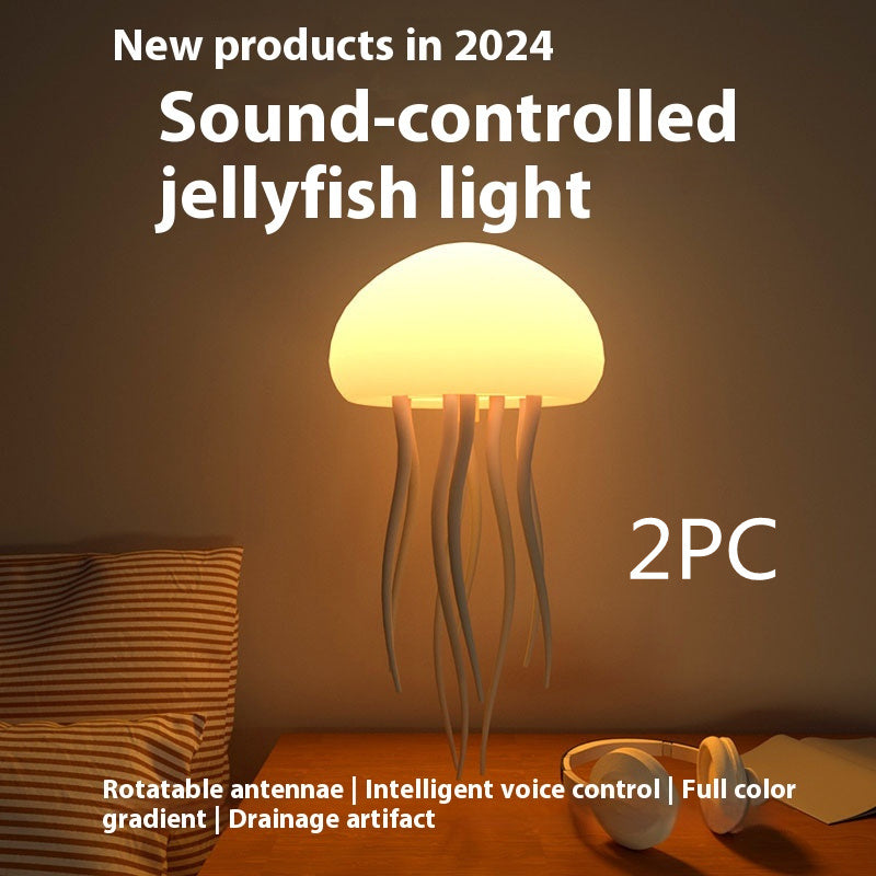 Jellyfish Lamp Jellyfish Decorations Smart Table Lamp For Bedside Desk