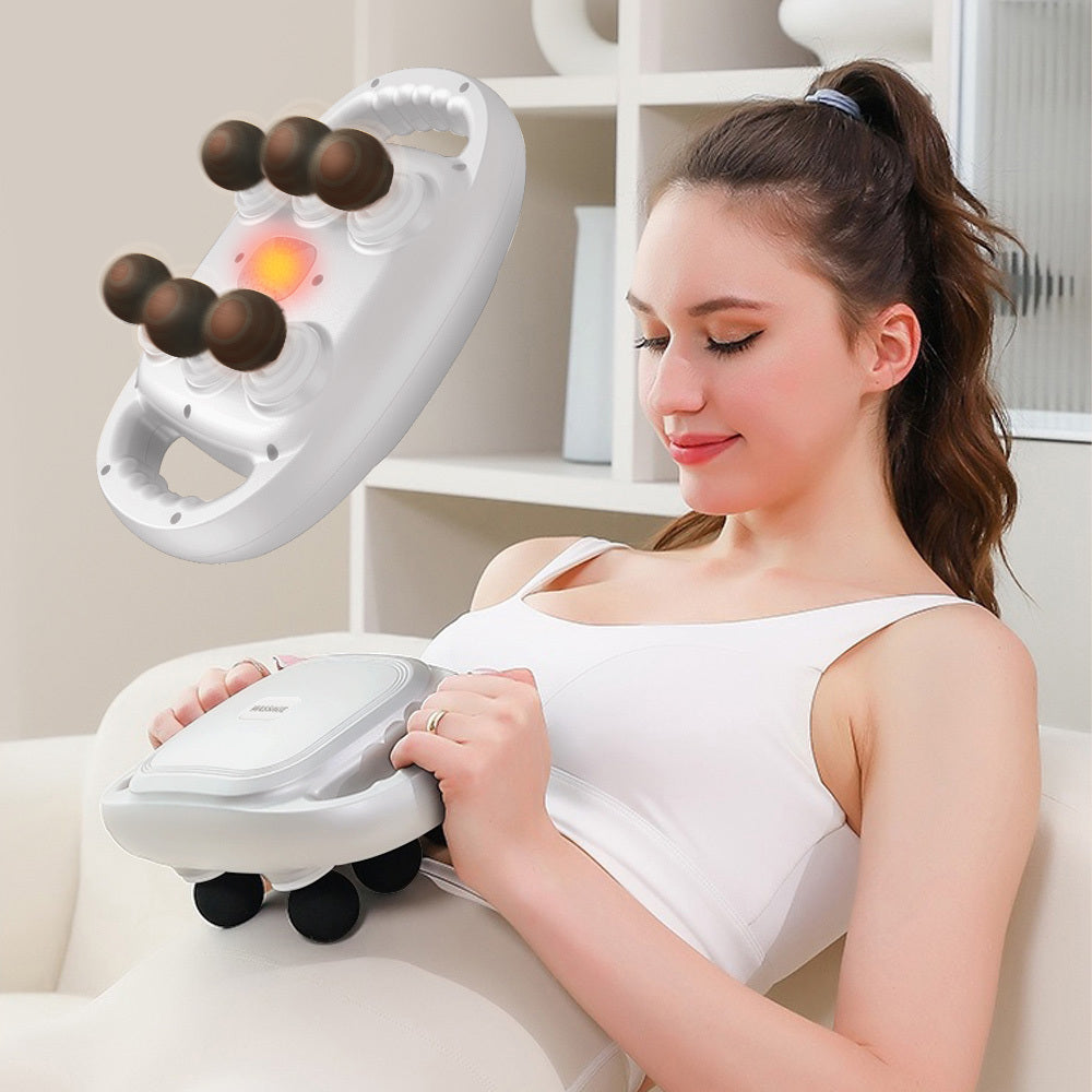 Handheld Deep Tissue Massagers  Percussion Massage Gun  6-Head Back Massager