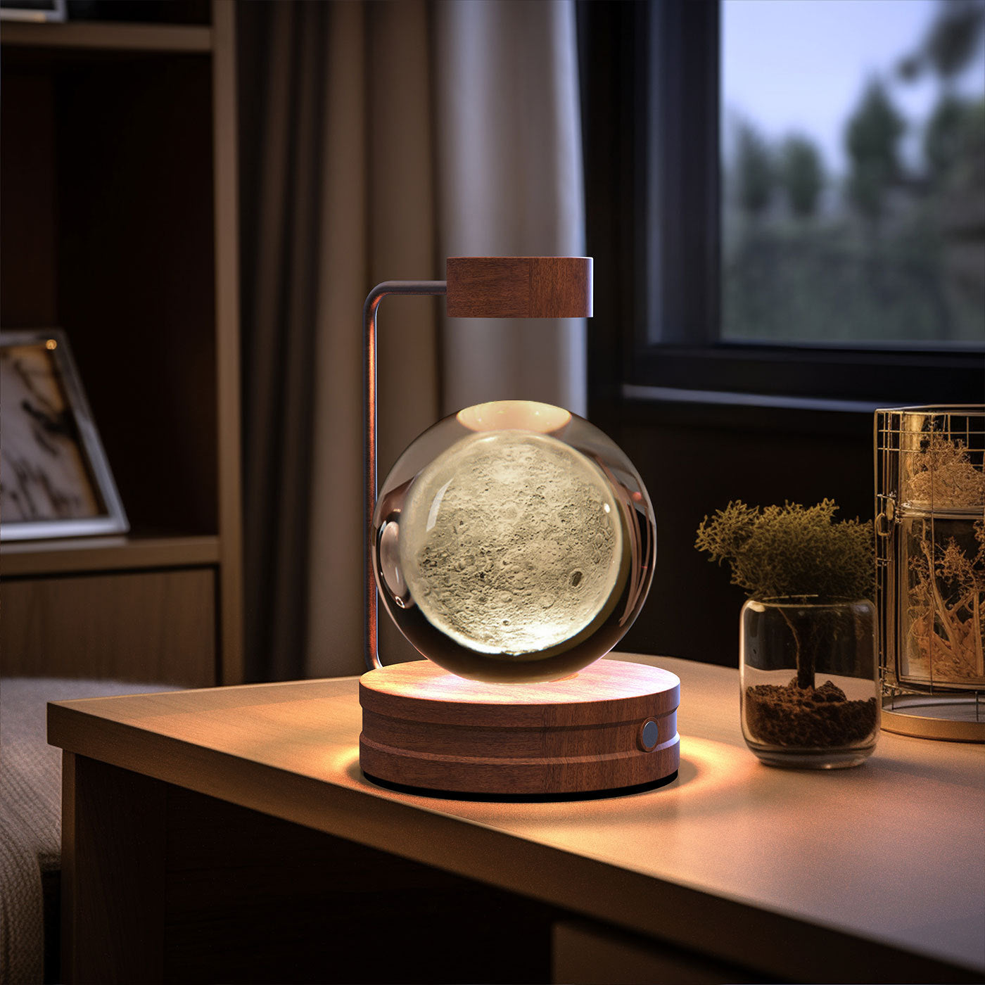 Crystal Ball USB Power Warm Bedside Light Birthday Gift Night Lamp
