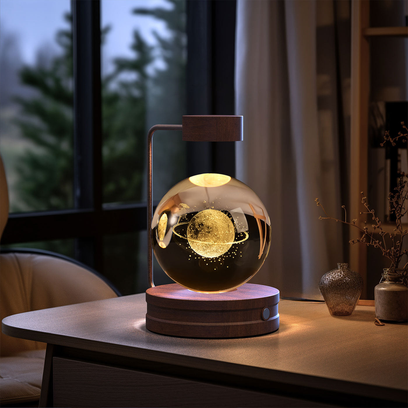 Crystal Ball USB Power Warm Bedside Light Birthday Gift Night Lamp